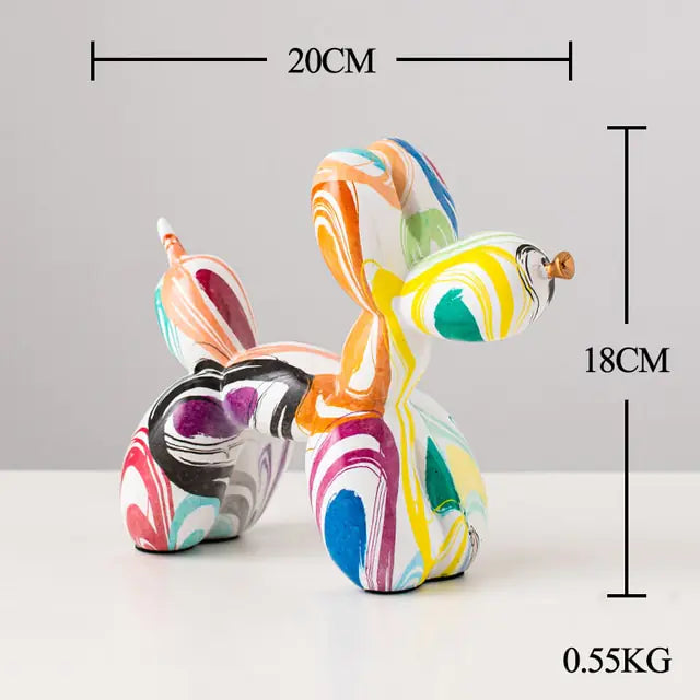 Nordic Resin Balloon Dog Statue